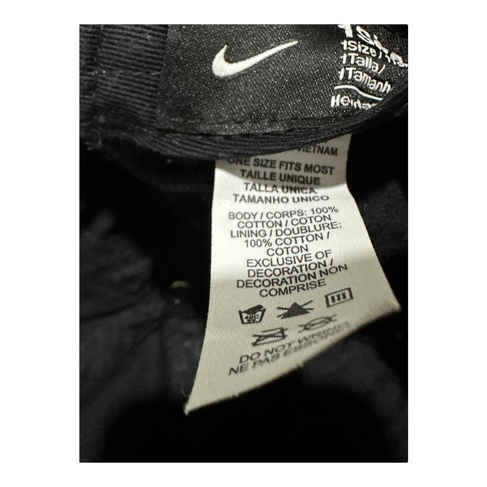 Nike Just Do It Hat Cap Strap Back Mens One Size Black Baseball Heritage 86 - Picture 6 of 7